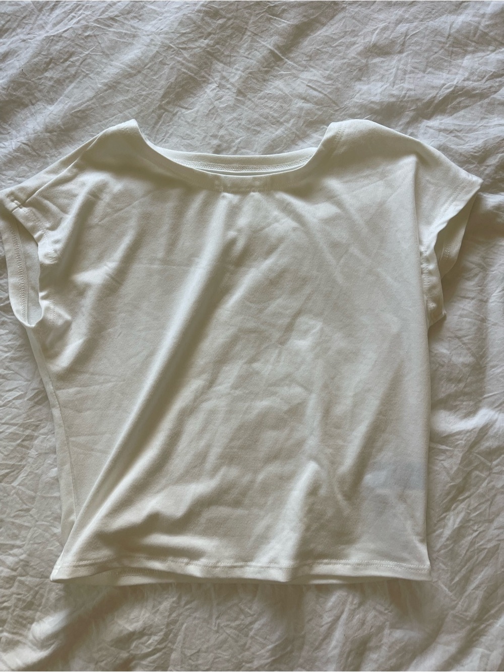 Women's White Short Sleeve Tee - Lightweight Everyday Top